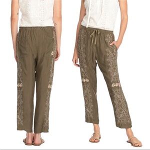 Johnny Was Pete & Greta Nora Embroidered Pants